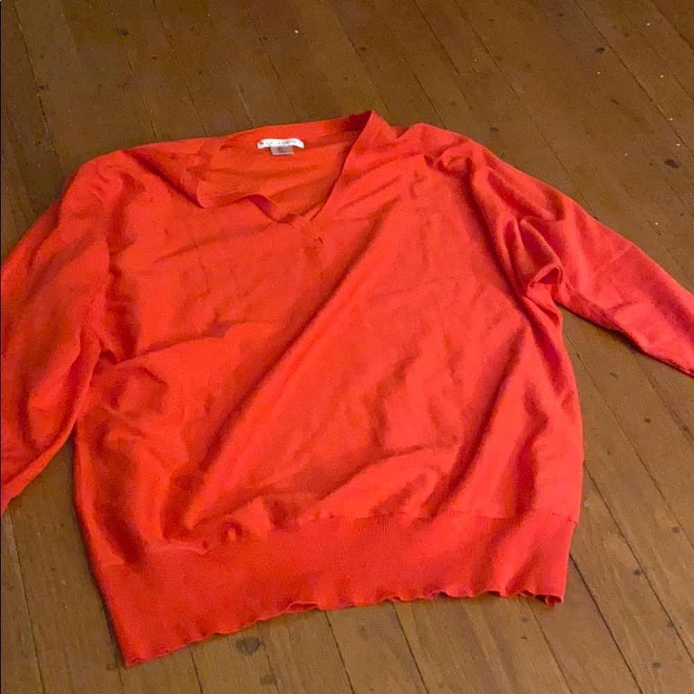Great lightweight coral sweater by MAX STUDIO